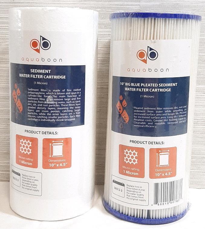 2 New Water Filter Cartridges