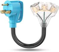 As New 30amp to 110V RV/Generator Distribution Adaptor Cord
