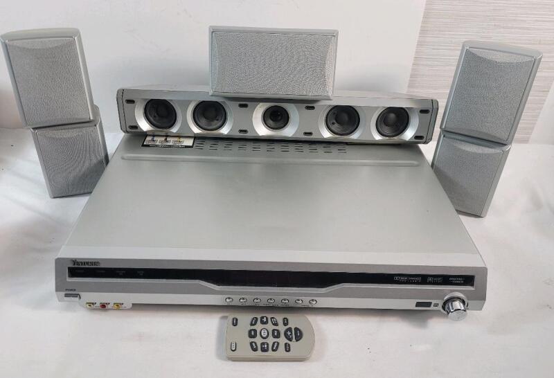 Venturer 6-Speaker Home Theater System . Includes : Receiver , 6 Speakers , Bass Box & Remote . Tested Working