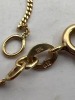 10K yellow Gold Chain Diamond Pendant - 3