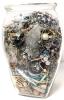 Large 9.15" Tall Jar Full of Jewelry Pieces For Crafting & Repair
