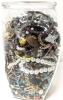 Large 9.15" Tall Jar Full of Jewelry Pieces For Crafting & Repair - 3
