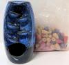 Ceramic Backflow Incense Holder 7" Tall & 20+ Incense Comes