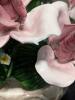 Large CAPODIMONTE Porcelain Floral Centerpiece / Flower Basket, 10" Tall, Chips Present - 5