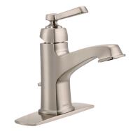 As-New Moen Boardwalk WS84805SRN Bathroom Faucet with Pop-Up Drain - Retails for $179.99