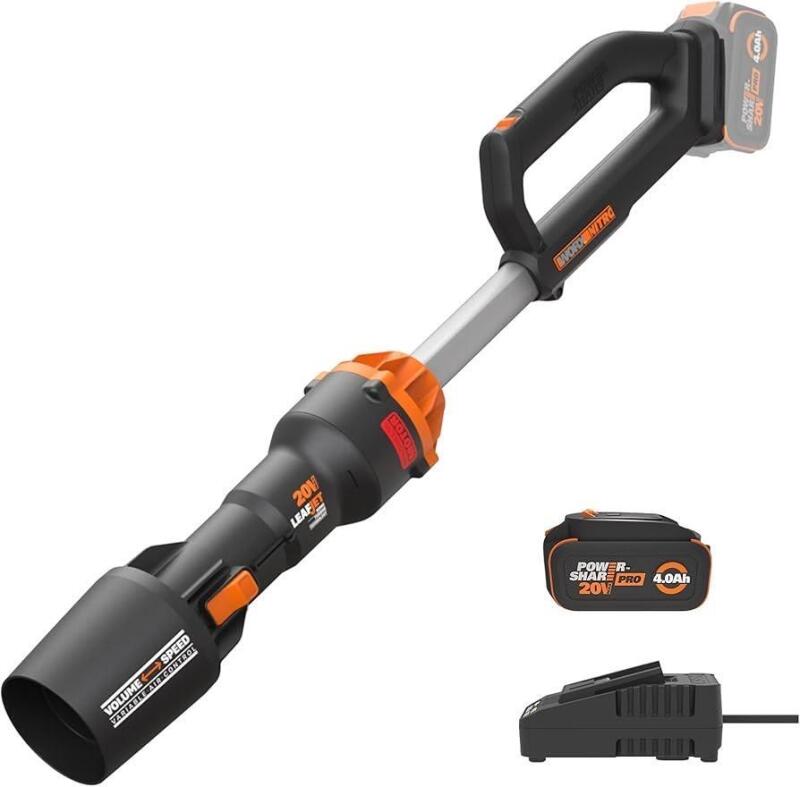 As-New Worx Nitro 20V Cordless Leaf Blower - Retails for $219.99