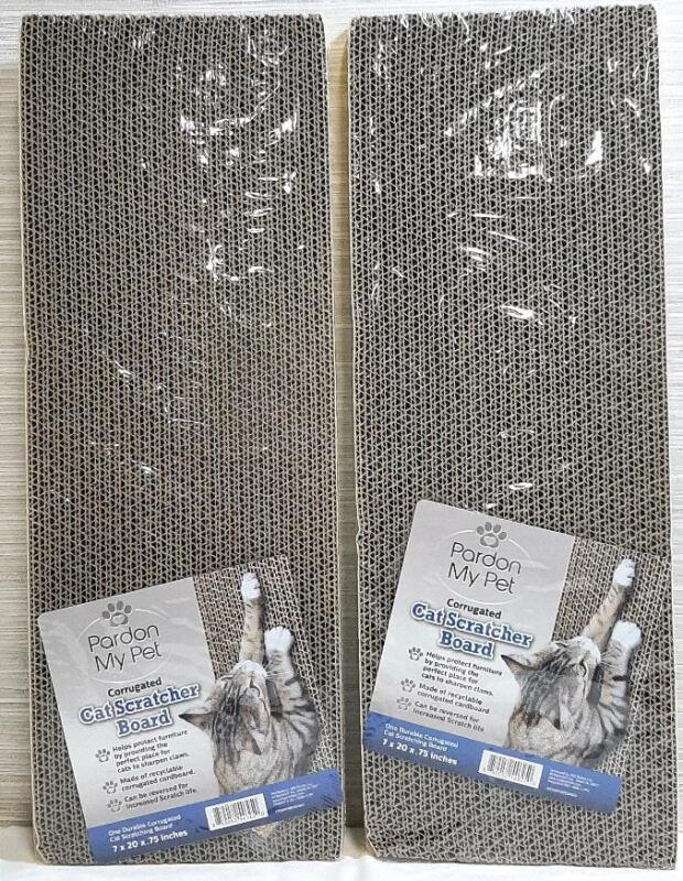 2 New Pardon My Pet Cat Scratcher Boards
