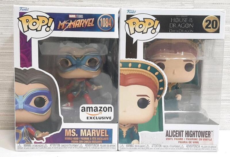 New Ms. Marvel & Alicent Hightower Funko Pop Vinyl Figures