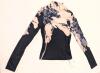 New Size Small COMMENSE Fitted Abstract Floral Print Long Sleeve Mock-Neck Top - 3