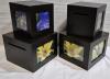 4 Nexxt Quadrant Corner Mounted Accent Shelves with Photo Openings Espresso - 3