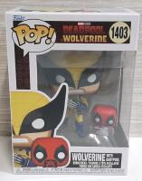 New In Box Wolverine w/ Babypool Bobblehead Funko Pop Vinyl Figures | Wolverine Figure Measures 4" Tall Babypool Measures 1&frac12;" Tall