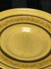 29pcs Vintage FRANCISCAN England Honeycomb Stoneware Dishes: 8&times; 3" Coffee Cups, 7&times; 5.6" Saucers, 14&times; 6.3" Bread + Butter Plates - 6