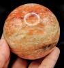 New A DROP OF CRAFT MAGICK CO Large Sunstone Sphere, Approx 2.25" Tall