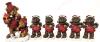 18 Resin Winter Holiday Bear Figures, 4.75" - 7.5" - 3