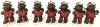 18 Resin Winter Holiday Bear Figures, 4.75" - 7.5" - 4