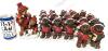 18 Resin Winter Holiday Bear Figures, 4.75" - 7.5" - 5