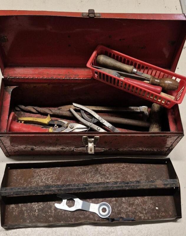 Proto Metal Tool Box with Tools