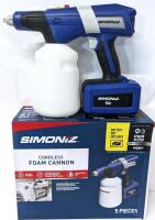 SIMONIZ Cordless Foam Cannon, Tool Only, PWR POD Compatible, Retails $79.99 New [48 Hour R&T Warranty, See Description]