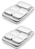 2 New 6pcs STARFRIT Oven & Dishwasher Safe Ceramic Fondue Plate, Each Set Serves 2, Retail Value $19.98
