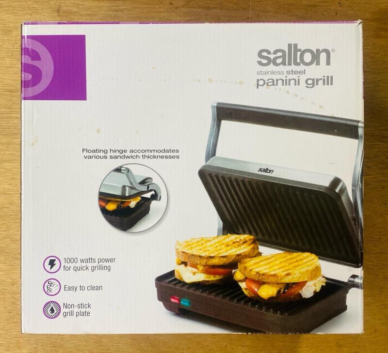 Salton Stainless Steel Panini Grill