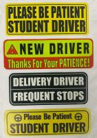 4 New Magnetic Student Driver Signs; Great for Instructors or New Drivers - 8.5-10&rdquo; Long