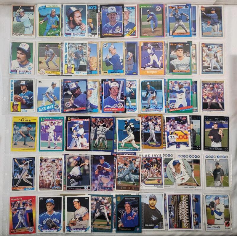 1978 - 2022 Toronto Blue Jays MLB Baseball Trading Card Singles , 81 Trading Cards