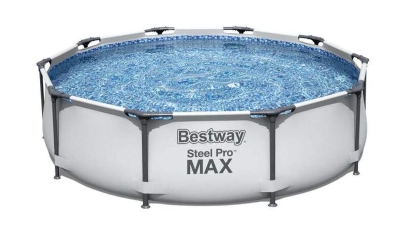 As-New Hydro-force&trade; Pro Max Round Steel Frame Swimming Pool, 10-ft x 30-in - Retails for $199.99 [48 Hour R&T Warranty - See Description]
