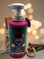 New Asquith & Sumerset Musical Candy Cane Scented Hand Wash 500ml England Plays when you Pump sealed Tab Nutcracker & Snowflakes no expiry noted