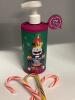New Asquith & Sumerset Musical Candy Cane Scented Hand Wash 500ml England Plays when you Pump sealed Tab Nutcracker & Snowflakes no expiry noted - 4