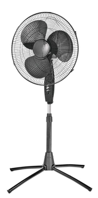 As New For Living 18" Oscillating Pedestal Fan with Folding Base - 3 Speeds & Adjustable Height - Pre-Assembled Retails For $34.99
