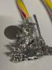 Cheerful Lovely Rhinestone Snowman Brooch Black Enamel Top Hat Textured Broom Enamel Petals with Red Rhinestones approximately 2&rsquo;&rsquo; - 5
