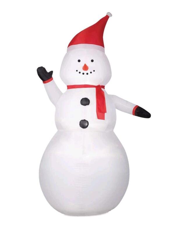 As New 8 Ft Airblown Inflatable Snowman with Lights Retails for $99.99
