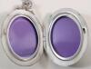 Vintage Sterling Silver Locket & Sterling Silver Chain . See Photos for Locket Size - 3