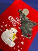 Lovely Brooch Two Cats Hugging While gazing at Fish Decorated Tree with Rhinestones 2.75&rsquo;&rsquo; Back bale for Pendant as well - 5