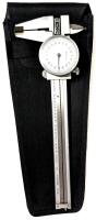 NEWCON Dial Calipers With Pouch, 0.002" P624686, 6" Long, Stainless Steel