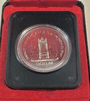 1977 (1952-) Canadian Silver " Theone of the Senate " Silver Jubilee One Dollar Coin