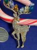 Luxury Deer Brooch with Colorful Gemstone Rhinestones - Sparkling Antlers & Gemstone-Studded Body Approximately 2 x 1.5&rsquo;&rsquo; - 4