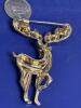 Luxury Deer Brooch with Colorful Gemstone Rhinestones - Sparkling Antlers & Gemstone-Studded Body Approximately 2 x 1.5&rsquo;&rsquo; - 6
