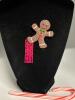 Betsey Johnson Tagged Gingerbread Adorable Pink Rhinestone & Enamel Brooch / Pendant approximately 2&rsquo;&rsquo; - 3