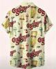 Fabulous New Men&rsquo;s Size XL Vintage 80s Christmas Movie Shirt - A Christmas Story Retro Leg Lamp Button-Front Collar Shirt with Pocket, Machine Washable Loose Fit Short Sleeve 100% Polyester Stock photos added - 2