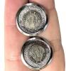 Vintage Men's Jewelry: Tie Clips Incl Siam Thailand Silver, Cufflinks Incl Stamped STERLING AMCO "Cibus Ad Omnes", Bar Pins, Pens (Parker, Flair) in Jewelry Box 9.15" &times; 6" &times; 2.5" - 5