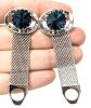 Vintage Men's Jewelry: Tie Clips Incl Siam Thailand Silver, Cufflinks Incl Stamped STERLING AMCO "Cibus Ad Omnes", Bar Pins, Pens (Parker, Flair) in Jewelry Box 9.15" &times; 6" &times; 2.5" - 8
