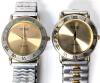 2 TIME Quartz Movement Watches With Metal Expansion Bands, Both Non-Functional And Likely Need Servicing