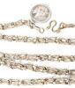 Gorgeous Vintage 44" Long Laced Link Non-Magnetic Necklace With Snake Hook Clasp - 2