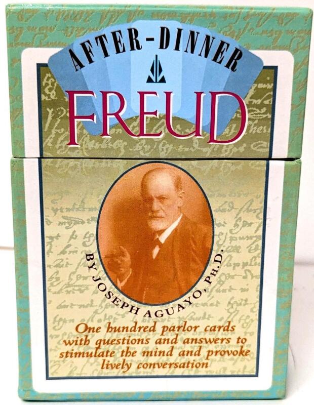 As-New AFTER DINNER FREUD, One Hundred Parlor Cards With Questions And Answers To Stimulate The Mind And Provoke Lively Conversation