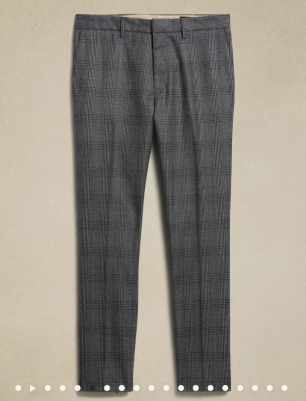 New BANANA REPUBLIC Tapered Perfect Flannel Wool Dress Pants (Size 32x32)