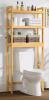 New - Smiry Bamboo Natural Wood Over The Toilet Bathroom Shelf . Retail $180 . Some Assembly Required