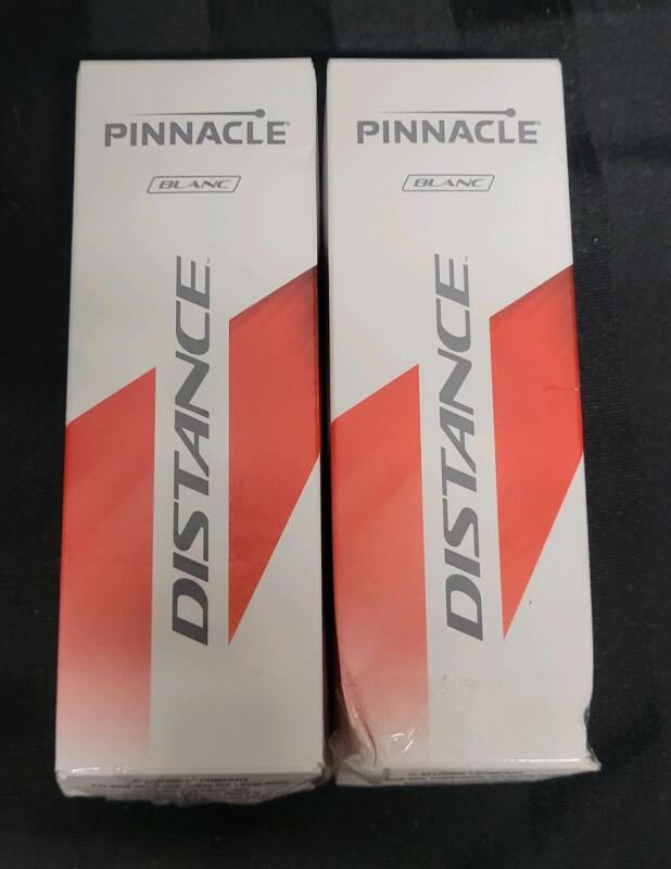 Two (2) Packs New Pinnacle Distance Golf Balls , 6 Ball Total