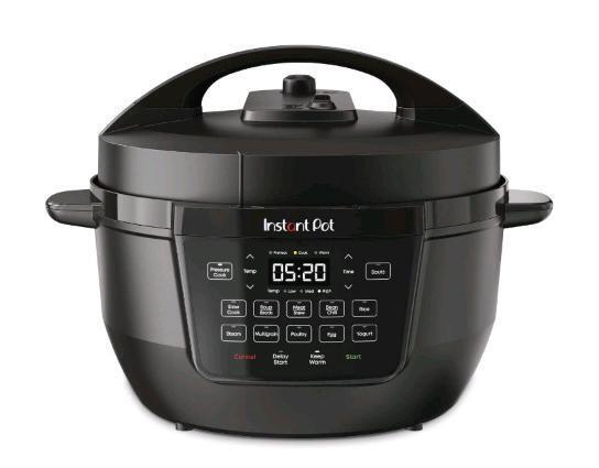 AS New in Box Instant Pot Rio Wide Multi Cooker, 7.5 Quarts, Black, Retail's for $249.99
