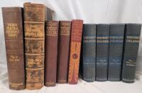 Antique 1900 - 1912 Reference & Encyclopedia Books . Not Complete Set . Nine (9) Books . See photos